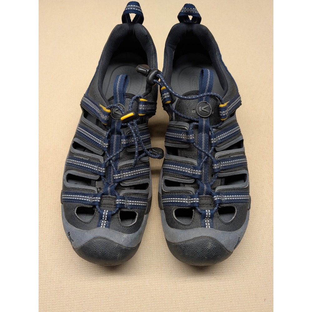 Keen Men's Water/Scandal Shoes Size 11 Navy Waterproof With Single Stretch Laces